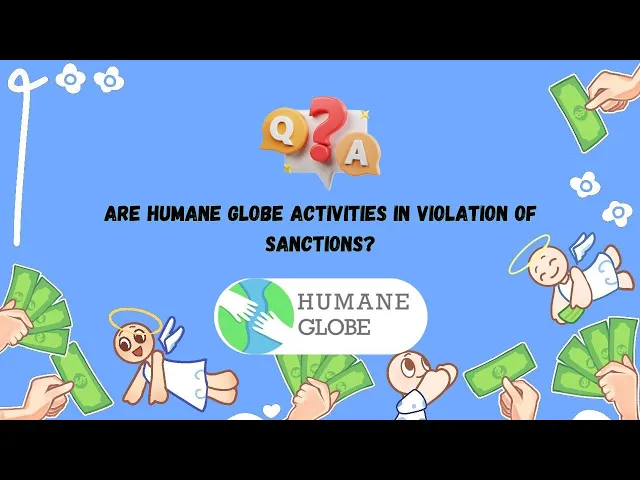 Are Humane Globe activities in violation of sanctions?